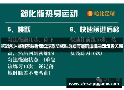 欧冠淘汰赛剧本解析定位球攻防成胜负细节赛前速递决定走势关键